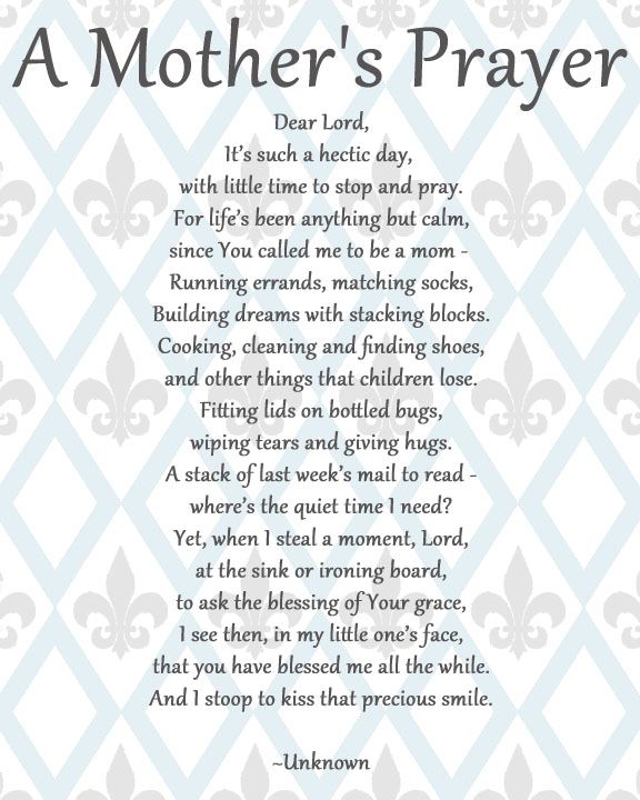 Mother's prayer